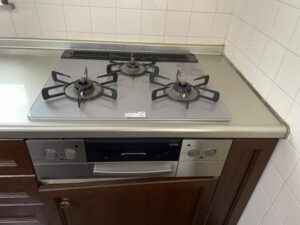 茨城キッチン取付け隊　ガスコンロの取替　施工前